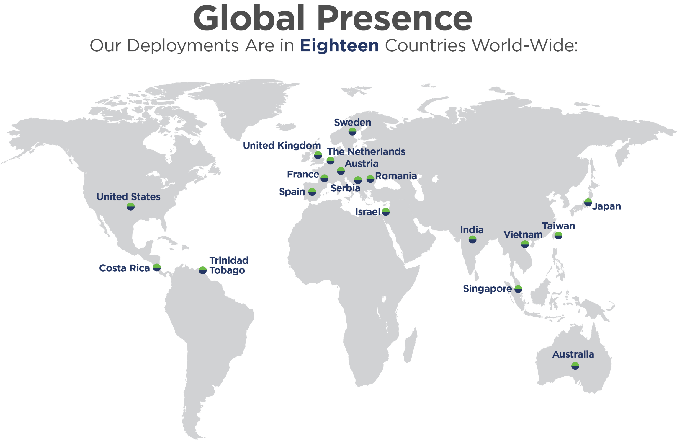 GRC Installations around the world